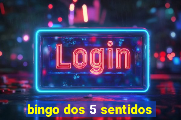 bingo dos 5 sentidos